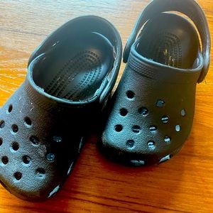 Crocs Black Toddler Sz. 4 Minimal Wear